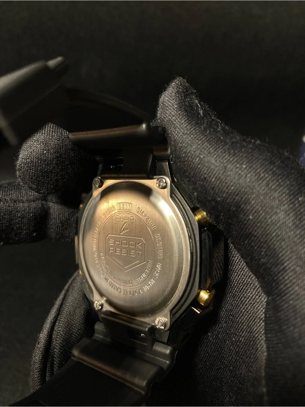 Black and Red G Shock Gm2100